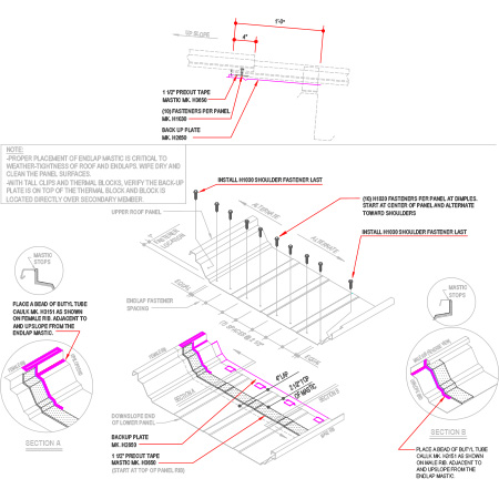 ROOF PANEL ENDLAP